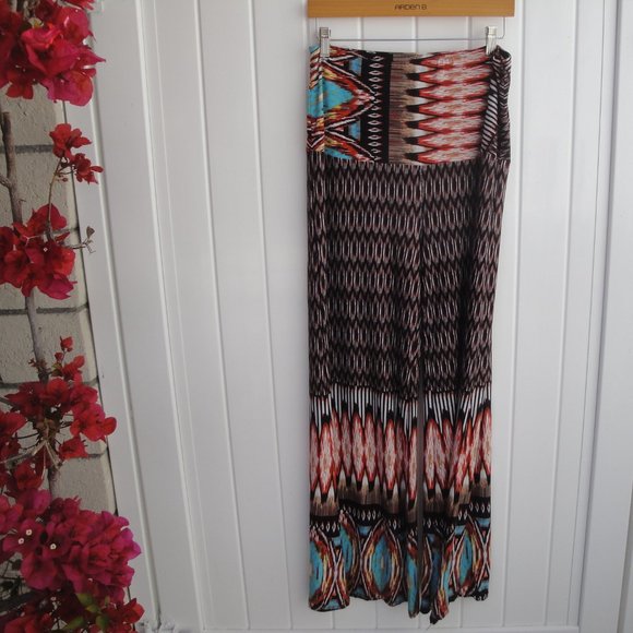 Angel Cola Pants Women's Size 2X Bohemian Chic Printed - Picture 1 of 3